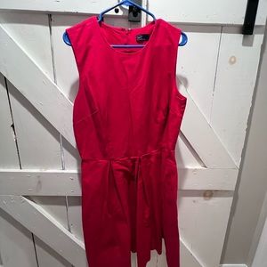 Gap pleated fit and flare dress